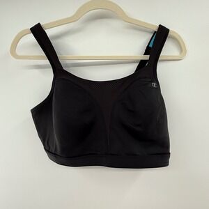 Champion High Support Sports Bra Women's 40D Black Athletic Workout